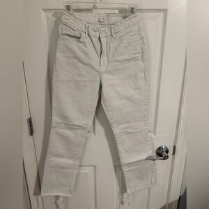 Good American Off-White Ankle Jeans